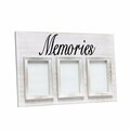 Stockage Supreme 3 Photo Collage Frame 4 x 6 in. Picture Frame, White Wash - Memories ST2520024